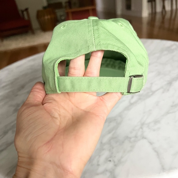 Women's Masters Golf Hat, Magnolia Lane, Green with Gold Logo, Adjustable Strap - Picture 4 of 8